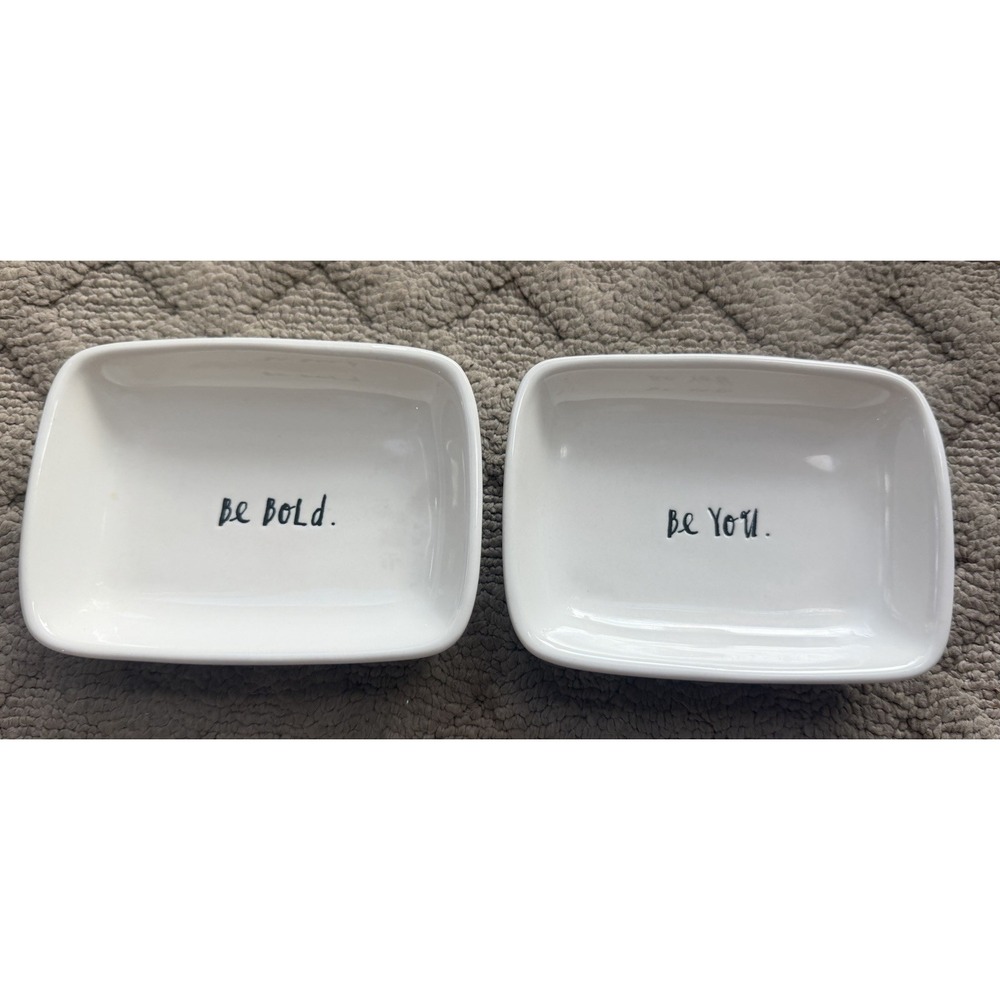 RAE DUNN  BE BOLD BE YOU TRINKET DISH, TRAYS